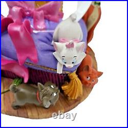 Disney Cheshire Cat Aristocats FIGARO all cats Snow Globe Music box USA SELLER