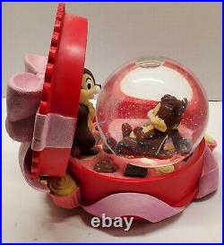 Disney Chip & Dale Candy Box Musical Snow Globe