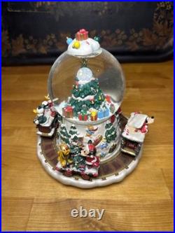 Disney Christmas Collection Holiday Express Snow globe Train Works & Plays Music