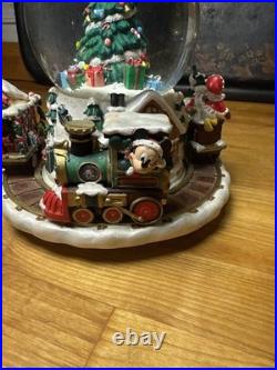 Disney Christmas Collection Holiday Express Snow globe Train Works & Plays Music