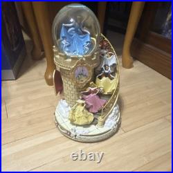 Disney Cinderella Belle Aurora Ariel Princesses Staircase Snow Globe