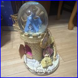 Disney Cinderella Belle Aurora Ariel Princesses Staircase Snow Globe