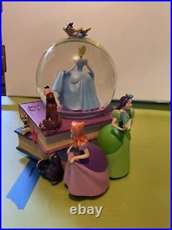 Disney Cinderella Books Snow Globe Dream is a Wish Your Heart Makes Music Box
