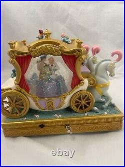 Disney Cinderella Carriage Musical Snow Globe