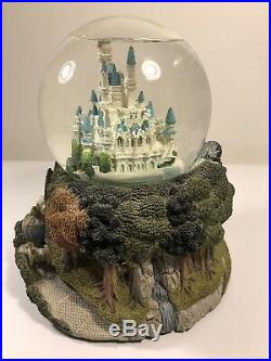 Disney Cinderella Castle 7 Tall Musical Snowglobe-Plays So This Is Love