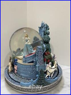Disney Cinderella Midnight Magic Snow Globe Rotating Base Plays- So This Is Love