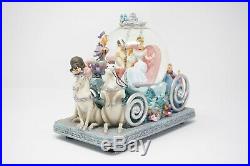 Disney Cinderella Musical Snowglobe Carriage Prince Charming 50th Anniversary