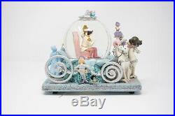 Disney Cinderella Musical Snowglobe Carriage Prince Charming 50th Anniversary