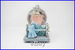 Disney Cinderella Musical Snowglobe Carriage Prince Charming 50th Anniversary