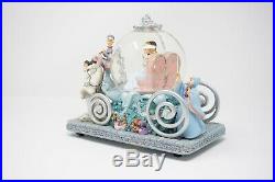 Disney Cinderella Musical Snowglobe Carriage Prince Charming 50th Anniversary