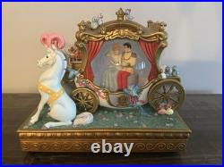 Disney Cinderella & Prince Charming Carriage Musical Snow Globe