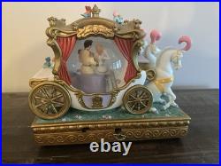 Disney Cinderella & Prince Charming Carriage Musical Snow Globe