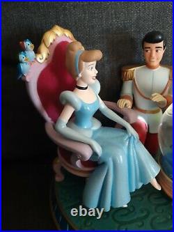 Disney Cinderella Prince Charming Gus Gus Jaq Snowglobe A Wish Is A Dream Music