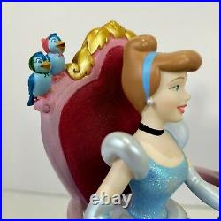 Disney Cinderella Prince Charming Gus Gus Jaq Snowglobe A Wish Is A Dream Music