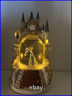 Disney Cinderella & Prince Charming Snow Globe Musical Rare