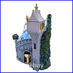 Disney Cinderella Snow Globe Music Box Mice Staircase Rare SEE VIDEO ORG BOX