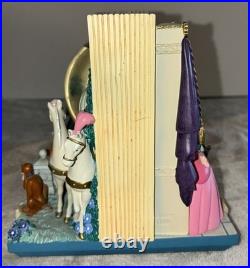 Disney Cinderella Story Book Double Sided Musical Snow Globe Vintage flaws