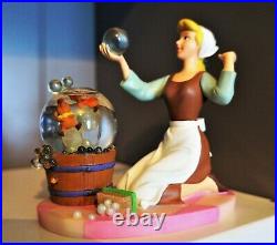 Disney Cinderella with Jaq and Gus Vintage Mini Snow Globe Statue Disney Store