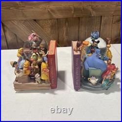 Disney Classics Vol 1 & 11 Through the Years Musical Snow Globe Bookend READ Disney Classics Vol 1 & 11 Through the Years Musical Snow Globe Bookend READ