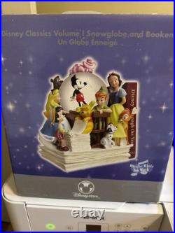 Disney Classics Volume 1 Snow Globe And Bookend'Whistle While You Work' New