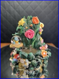 Disney Direct Alice In Wonderland Mini Snow Globe Garden Water Fountain