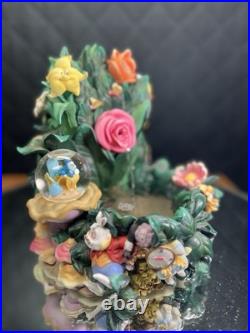 Disney Direct Alice In Wonderland Mini Snow Globe Garden Water Fountain