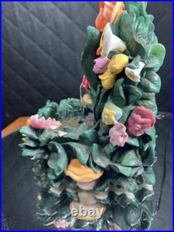 Disney Direct Alice In Wonderland Mini Snow Globe Garden Water Fountain