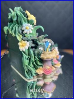 Disney Direct Alice In Wonderland Mini Snow Globe Garden Water Fountain
