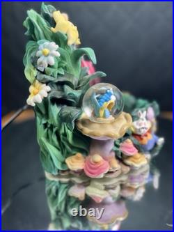 Disney Direct Alice In Wonderland Mini Snow Globe Garden Water Fountain