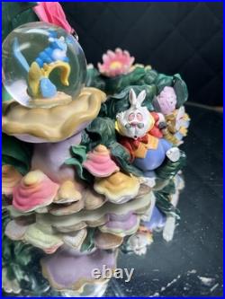 Disney Direct Alice In Wonderland Mini Snow Globe Garden Water Fountain
