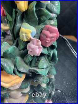 Disney Direct Alice In Wonderland Mini Snow Globe Garden Water Fountain