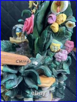 Disney Direct Alice In Wonderland Mini Snow Globe Garden Water Fountain