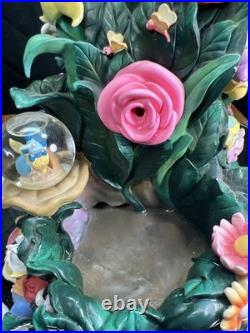 Disney Direct Alice In Wonderland Mini Snow Globe Garden Water Fountain