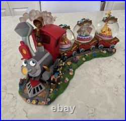 Disney Direct Casey Jr Circus Train Musical Triple Snow Globe Dumbo #95430 Works