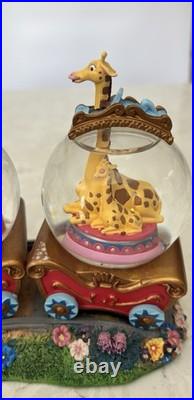 Disney Direct Casey Jr Circus Train Musical Triple Snow Globe Dumbo #95430 Works
