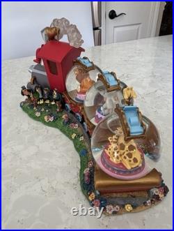 Disney Direct Casey Jr Circus Train Musical Triple Snow Globe Dumbo #95430 Works