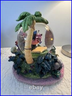Disney Direct Lilo & Stitch Hammock Musical & Light-Up Snow Globe Tested/Works