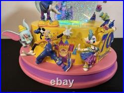 Disney Disneyland 70th Anniversary Lighted Castle Snow Globe Mickey & Friends