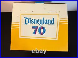 Disney Disneyland 70th Anniversary Lighted Castle Snow Globe Mickey & Friends