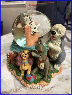 Disney Dogs Musical Snow Globe Tune Where Has My Little Dog Gone RARE Disney Dogs Musical Snow Globe Tune Where Has My Little Dog Gone RARE