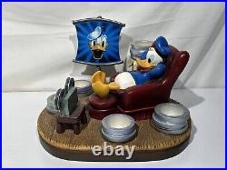 Disney Donald Duck Retired Through The Years Mini Snow Globe Theater Set 22296