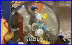 Disney Donald Duck THROUGH THE YEARS Large Musical Light Up Motion SnowGlobe