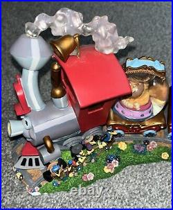 Disney Dumbo & Casey Jr Musical Water Globe Train Snowglobe Minor Flaw-see Pics