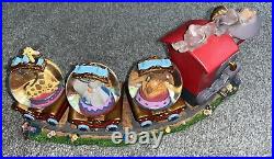 Disney Dumbo & Casey Jr Musical Water Globe Train Snowglobe Minor Flaw-see Pics