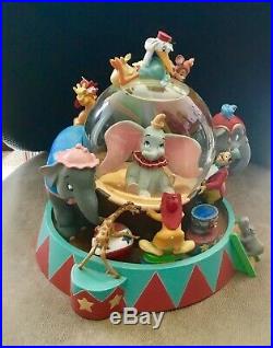 Disney Dumbo Circus Musical Snow Globe Very Rare