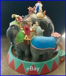 Disney Dumbo Circus Musical Snow Globe Very Rare