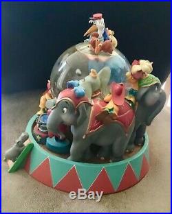 Disney Dumbo Circus Musical Snow Globe Very Rare