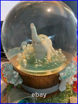 Disney Dumbo Takes a Bubble Bath Snowglobe RARE