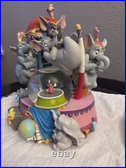 Disney Dumbo & Timothy 65th Anniversary Elephant Windup Musical Snow Globe 2006