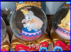 Disney Dumbo Train Snow Globe Figurine Display Scene Multiple Snowglobes